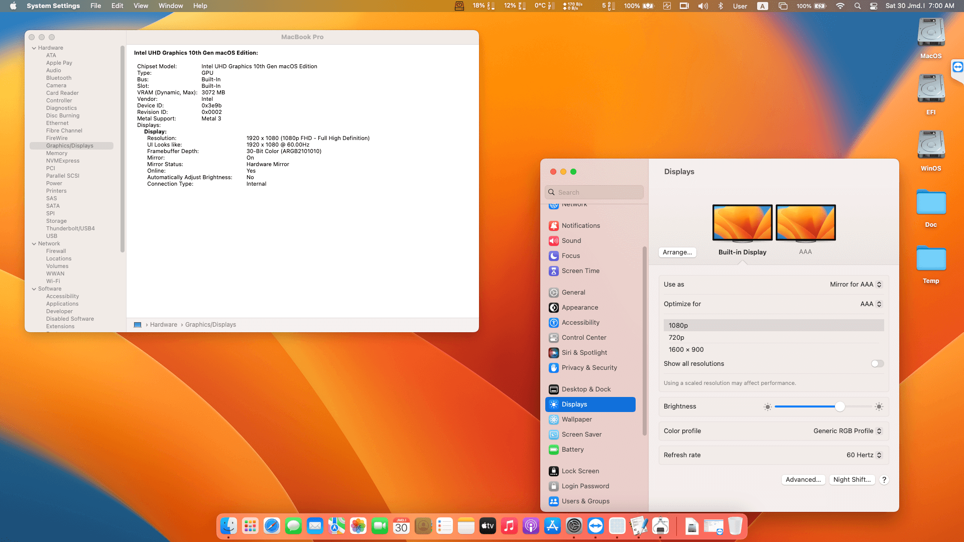 HP EliteBook 840 G7 [CometLake   Intel UHD 10Th Gen + I2C]   OpenCore 5